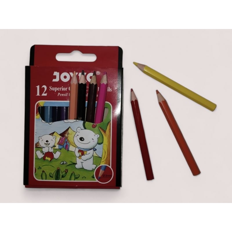 

Pensil warna kualitas super merek JOYKO kode CP-S12 isi 12