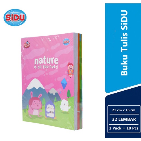 

KODE E85I Buku Tulis SIDU Garis 32lembar 1pack 1pcs Buku Tulis SIDU 32lembar