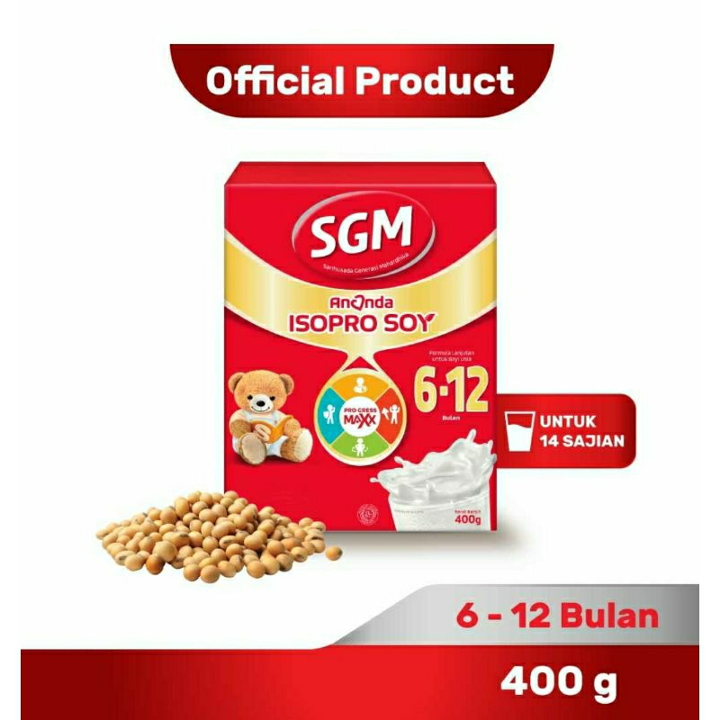 SGM SOYA ISOPRO 6 - 12 Bulan Susu Formula Bayi | Susu Kedelai Soya