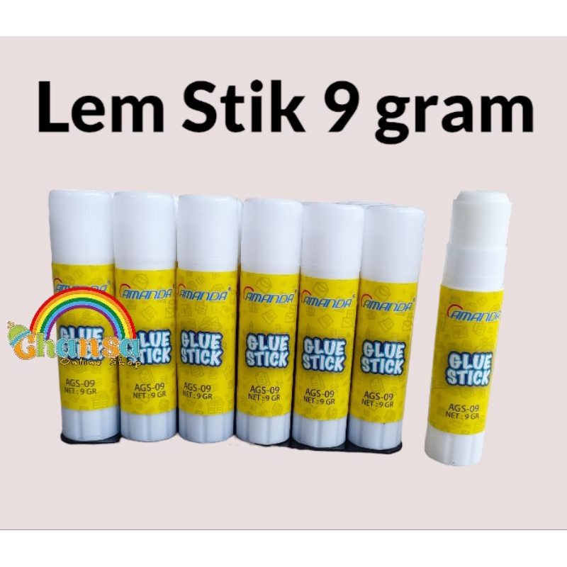 

Lem Stick Murah / Glue Stick 9 gr Amanda / Lem Putar / Lem Stik Murah