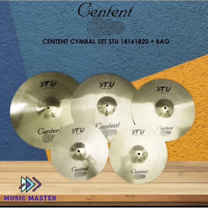 CENTENT CYMBAL SET STU 14161820 + BAG