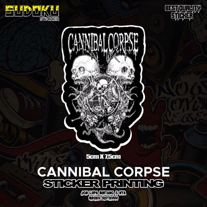 

STICKER/STIKER PRINTING CANNIBAL CORPSE BAND VIRAL