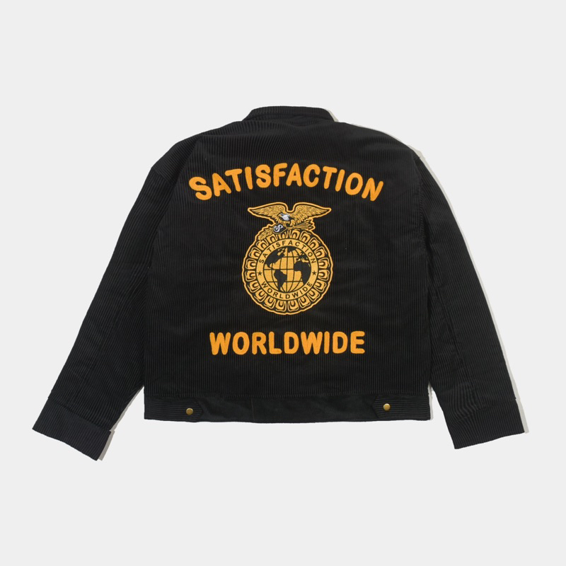 Satisfaction Work Jacket Boxy Corduroy W.R.W.D Black
