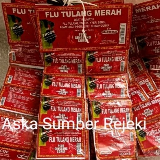Flu tulang merah obat pegel linu 20 sachet