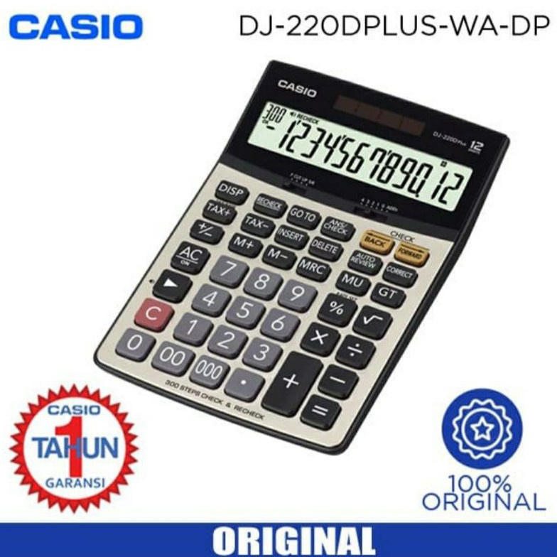 

KODE U55F Kalkulator Desktop Casio DJ22 D Check Correct Calculator DJ22D ORIGINAL GARANSI RESMI