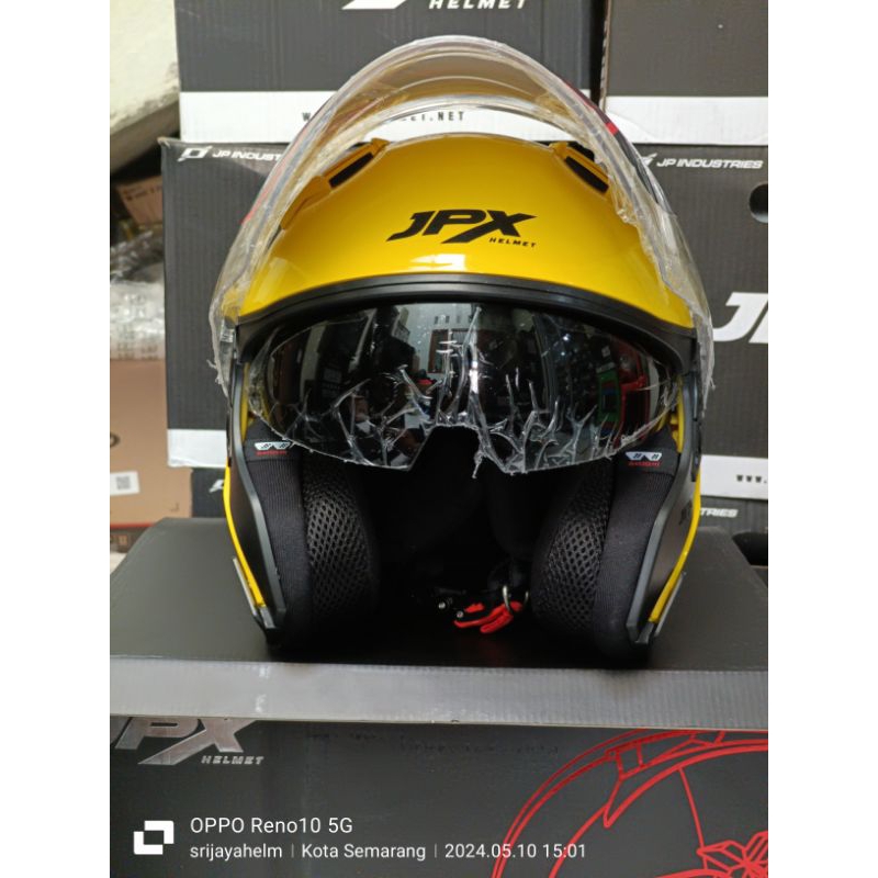 HELM JPX NOVA-X V2 YELOW CRYMSON