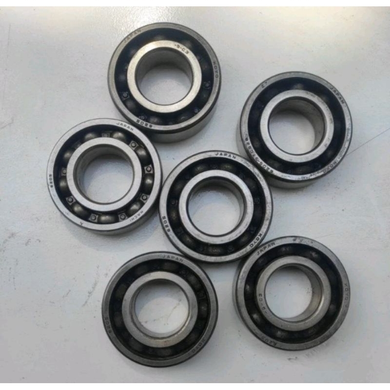 Laher bearing 6205 bekas kruk as motor klaker bahan as roda grobak