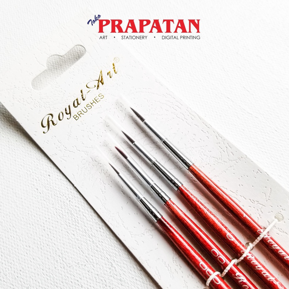 

KODE E32U Kuas Lukis Royal Art 7514 Handmade set 4pcs