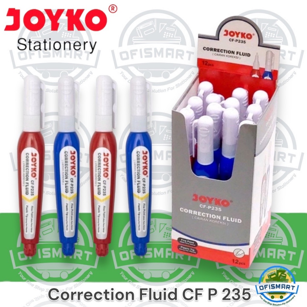 

KODE D93P Joyko Correction Fluid Tip Ex CFP235 1Ktk12PCs
