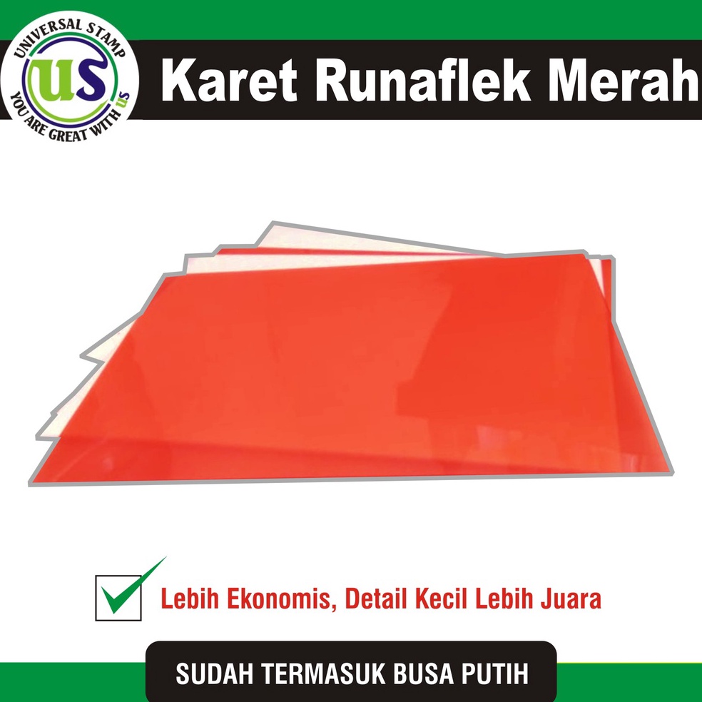 

KODE B7E6 Karet Stempel Runaflek Merah