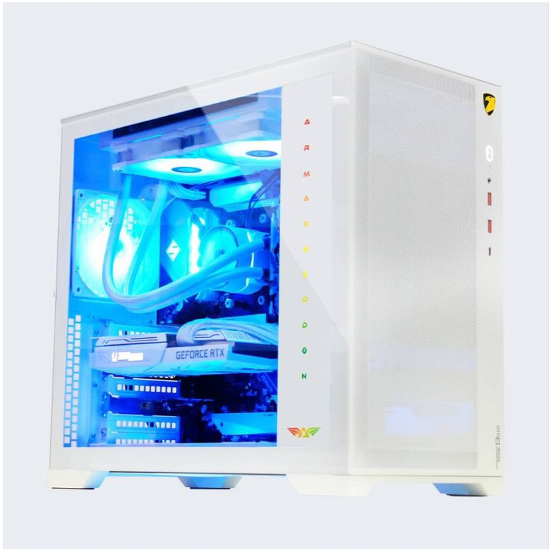 Casing PC Case Gaming Armageddon Tessaraxx Core 13 Air White