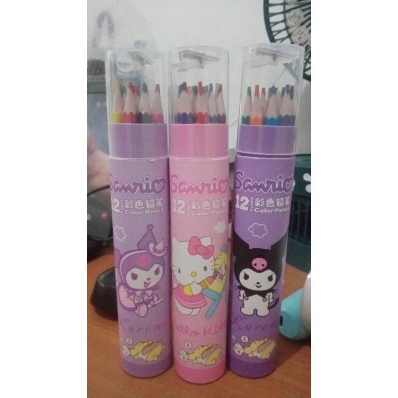 

pensil warna isi 12 plus rautan