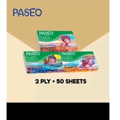 TISSUE PASEO SMART TRAVEL PACK 50SHEET