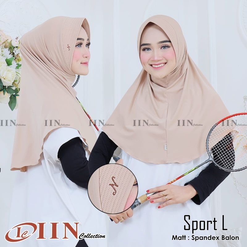Hijab bergo Hamidah sport size L | by Iin Collection
