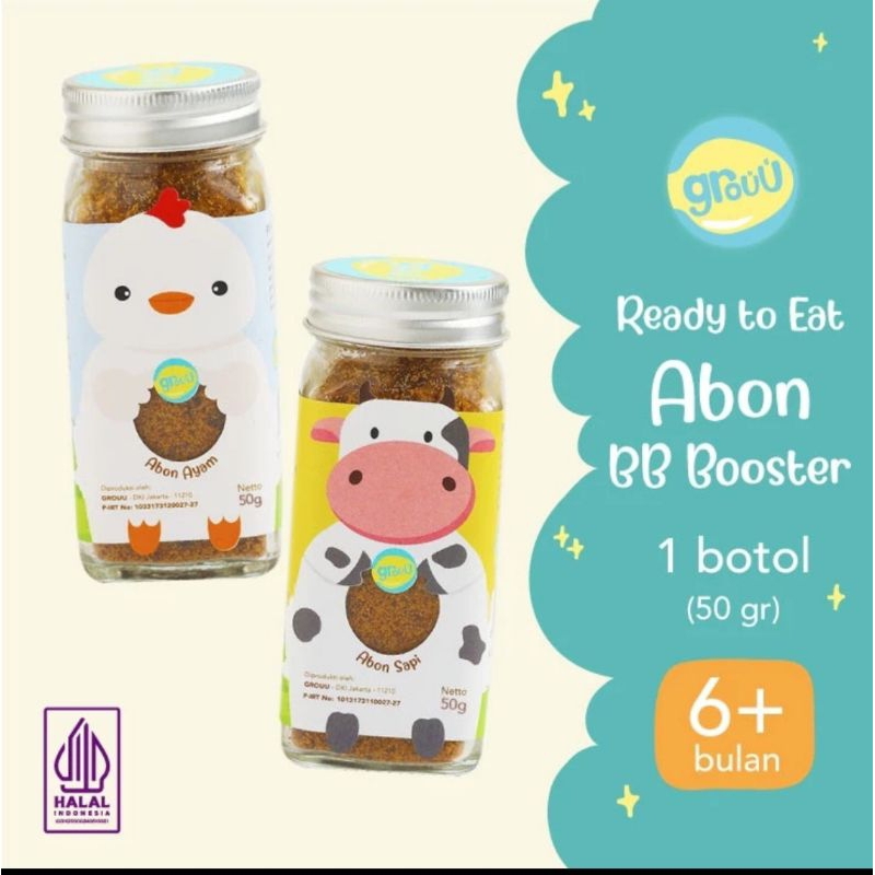 

GROUU-ABON MPASI&ANAK ( ABON AYAM,ABON SAPI )-BB BOSTER-NO MSG