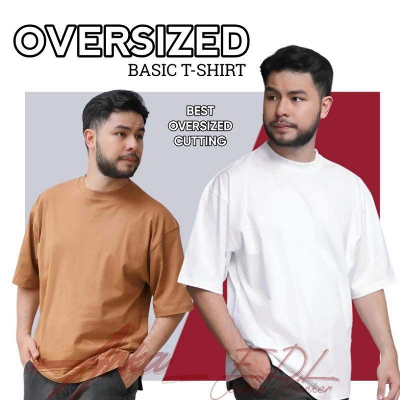 KAOS OVERSIZE POLOS 24S COTTON COMBED UNISEX BAJU POLOS OVERSIZE PRIA WANITA