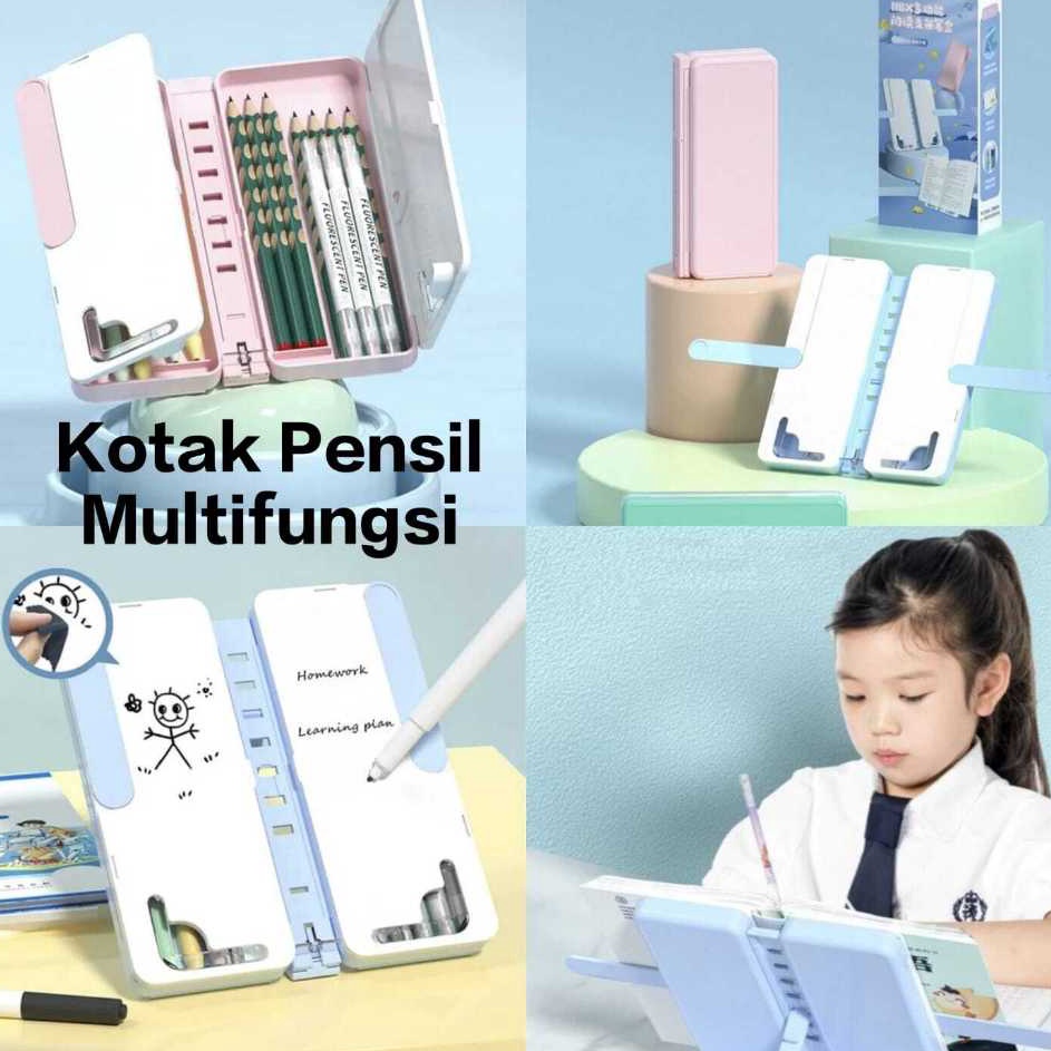 

Kirim Segera Mia K2 Kotak Pensil Lipat Multifungsi Dengan Papan Tulis Dan Tatakan Buku Tempat Pensil Serbaguna Kotak Pensil Anak Sekolah TK SD