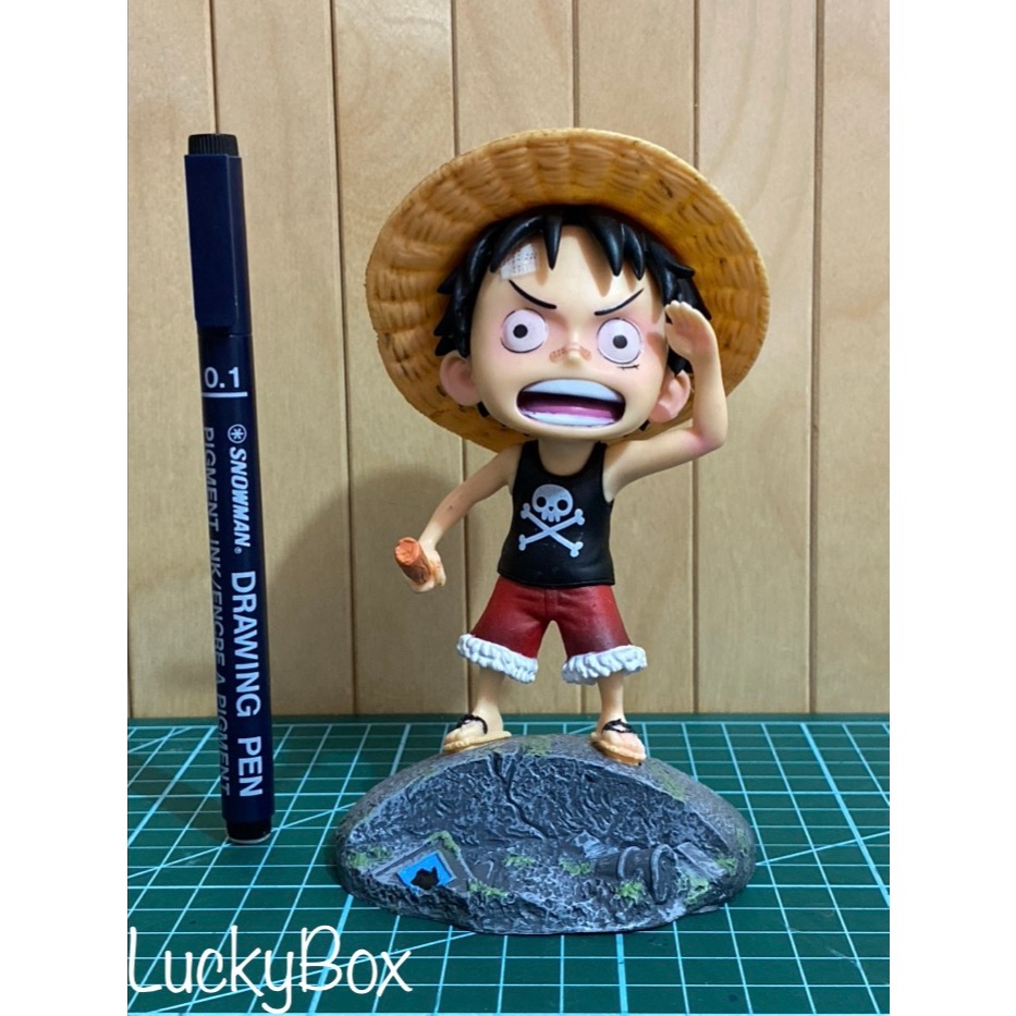 Action figure One Piece mini Luffy pentungan