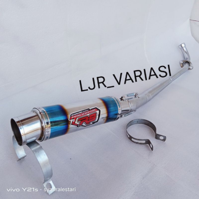 knalpot racing R9 MUGELLO untuk motor Jupiter,Jupiter z,Supra x,Supra 125,Shogun,Shogun 125,karisma,