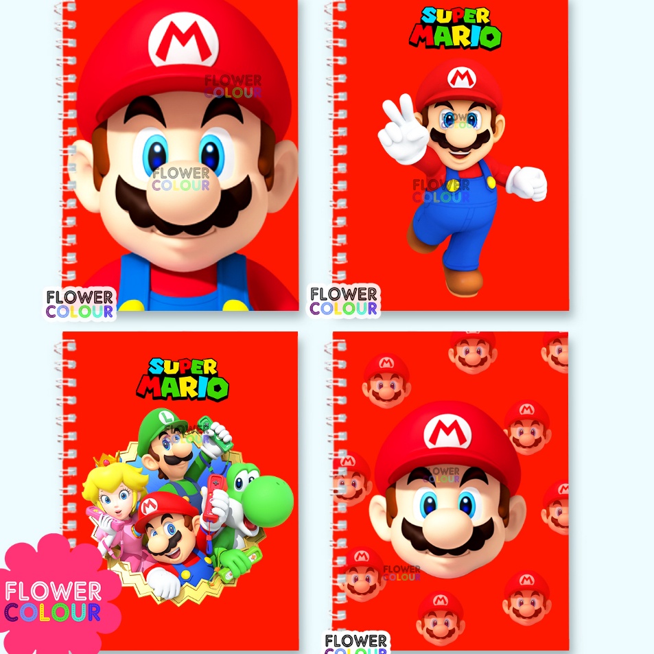 

Grosir Resmi Notebook Ring Buku Catatan Karakter Super Mario Notes Mario Bross