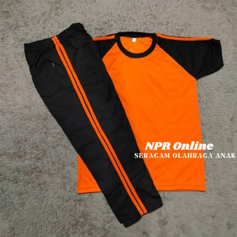stelan baju olahrga anak sekolah sd tangan pendek/seragam pakain olahrga anak sekolah