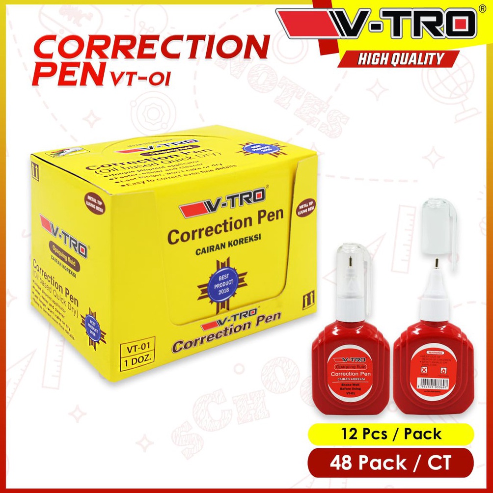 

KODE P3H tipex tipex correction cair per Pak isi 12 pcs