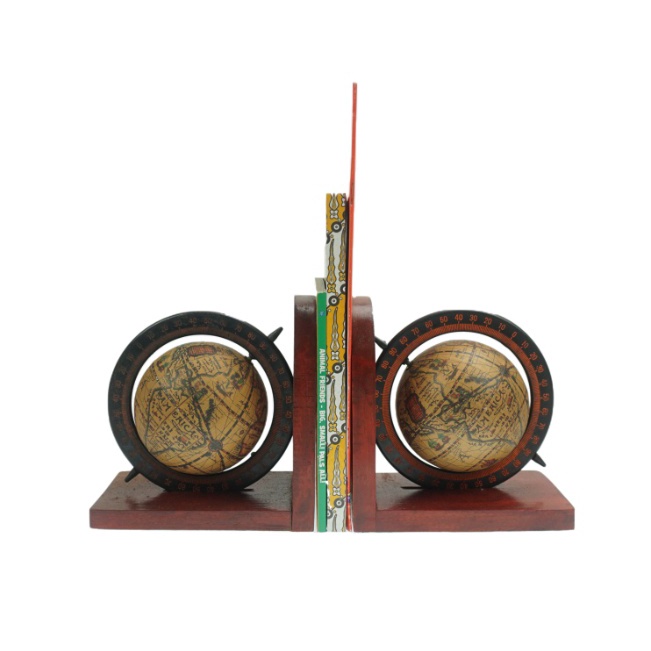 

Super Bahan Book End Globe Kayu