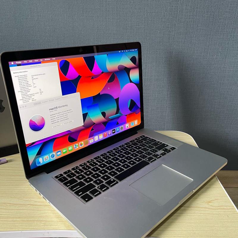 Laptop Macbook Pro 2015 15 inch Bekas