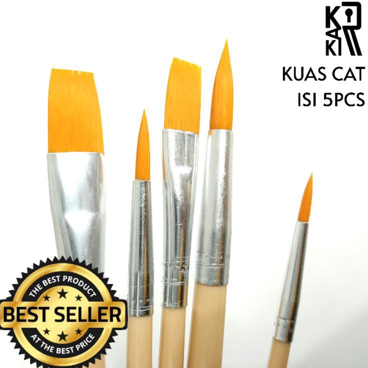

Grosir Favorit Kuas cat lukis sepatu 1 paket isi 5pc