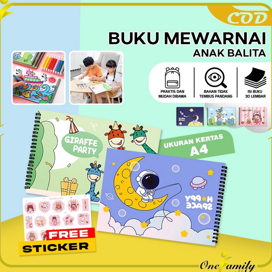 

Diskon Terbaru ONEA62 Buku Gambar A4 3 Lembar Drawing Book Buku Mewarnai Anak Balita Painting Book Buku Menggambar Buku Sketsa Gambar Lukis