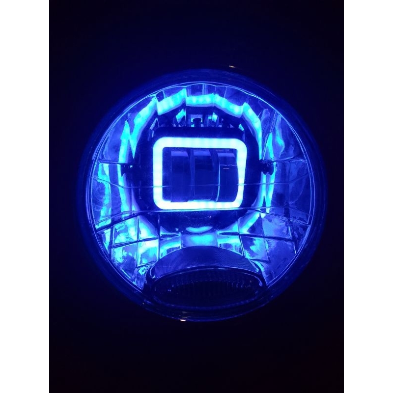 Reflektor Batok Kepala Lampu Depan Plus Mika Kaca Lampu Depan Bulat Crom Set Lampu Tembak Lensa 3 Ma