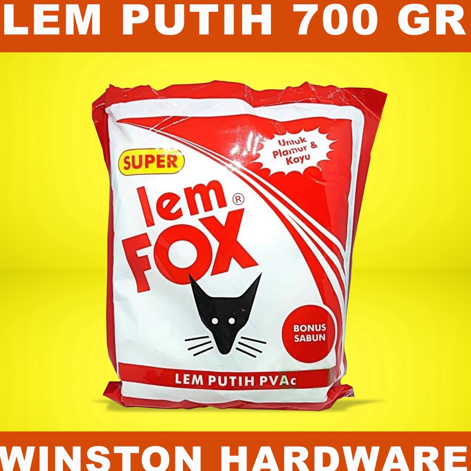 

KODE F36V Lem Fox Putih SUPER Plastik MERAH Pvac Plamur Kayu Kertas 7 Gr Gram