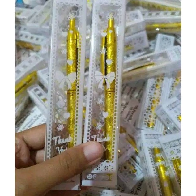 

KODE G7Q8 isi 5pcs Pena emas perak mika