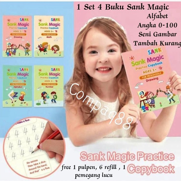 

Baru Laris Sank Magic Book Pratice Book Buku Anak Belajar Menulis Buku Panduan Magic 3D