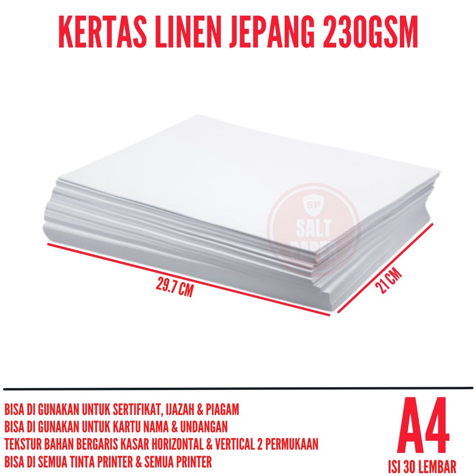 

Pabrik Resmi Kertas Linen A4 isi 3 lembar Kertas Karton Linen A4