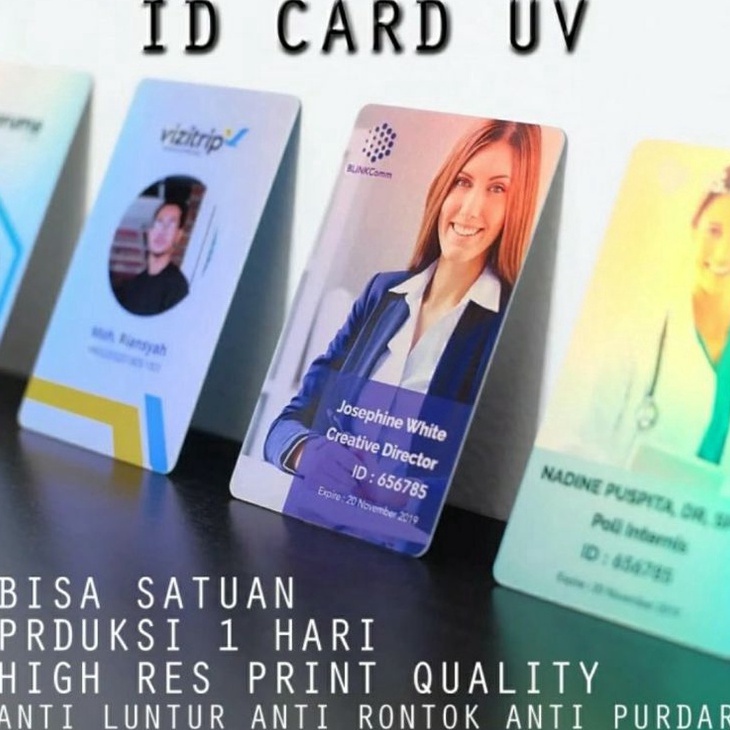 

Hadir Pilihan UV Print ID Card Custom Kartu Mahasiswa Pegawai Member Tamu