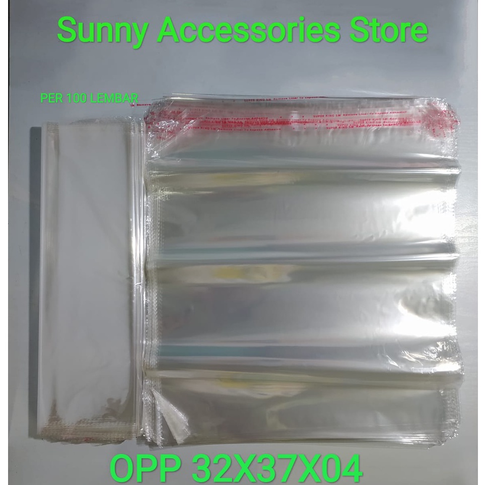 

Ready Favorit Plastik OPP 32X37X4 19 Mikron Super King Premium Product Per 1 Lembar