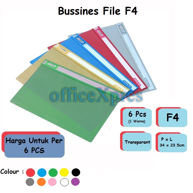 

Lebih Ekonomis Map Dokumen Map Plastik Business File Map Business File H818 Hombo 6Pcs
