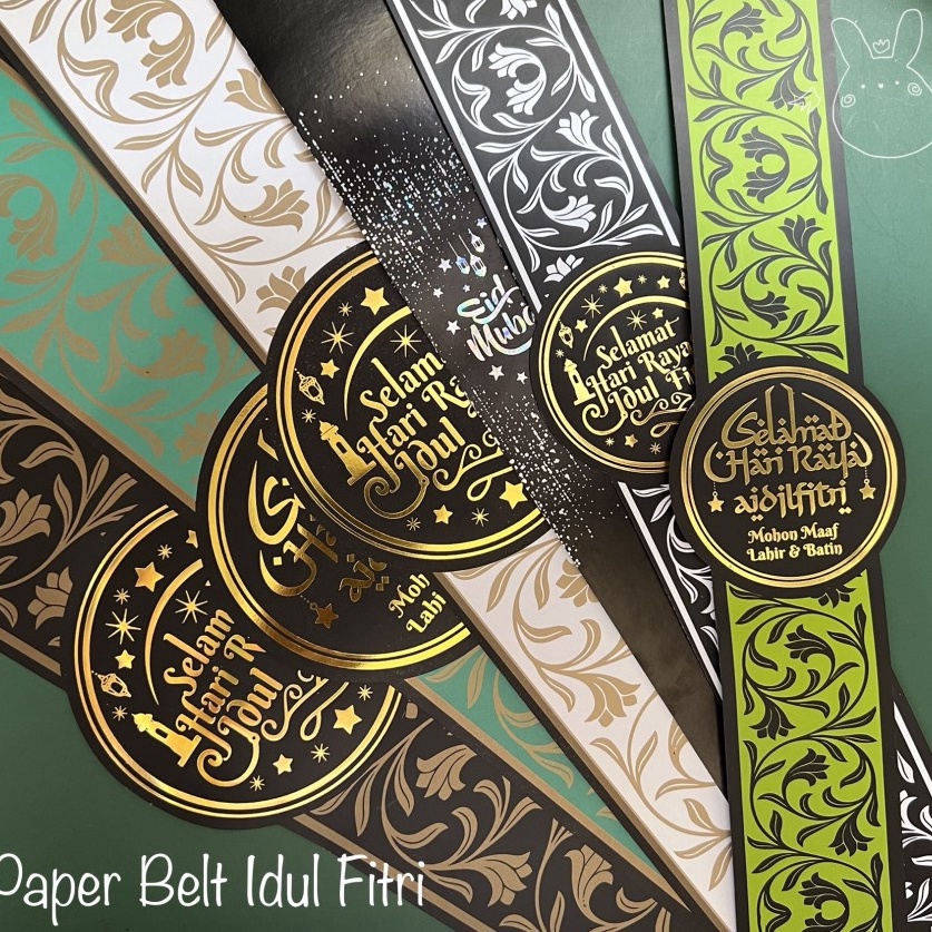 

Paling Istimewa 1pcs Paper Belt Idul Fitri Lebaran Eid Mubarak Sleeve Kertas Sabuk PBI