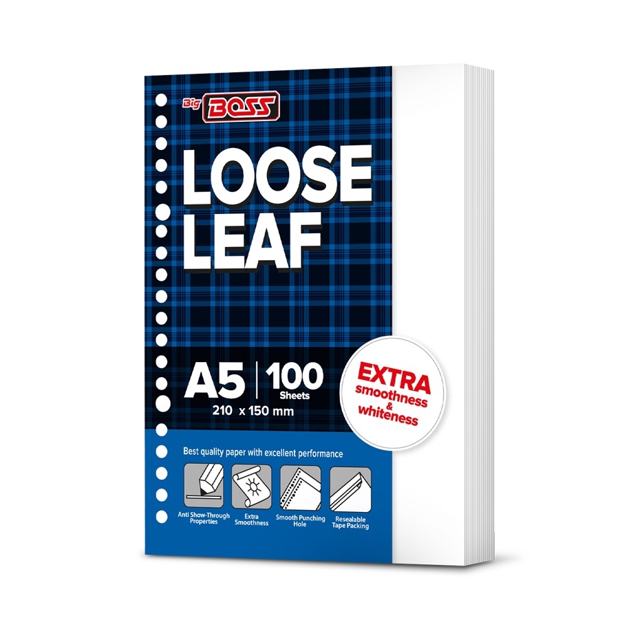 

Produk Ngetrends Big Boss Loose Leaf A5 Polos 1 Lembar Kertas Binder