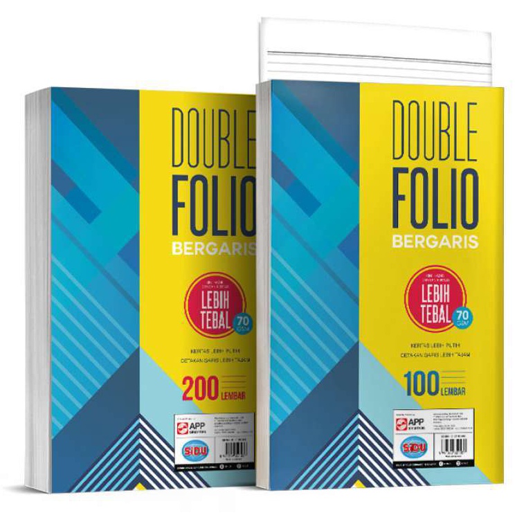 

Produk Spesial 1Pack Kertas Double Folio Bergaris 1 Lbr