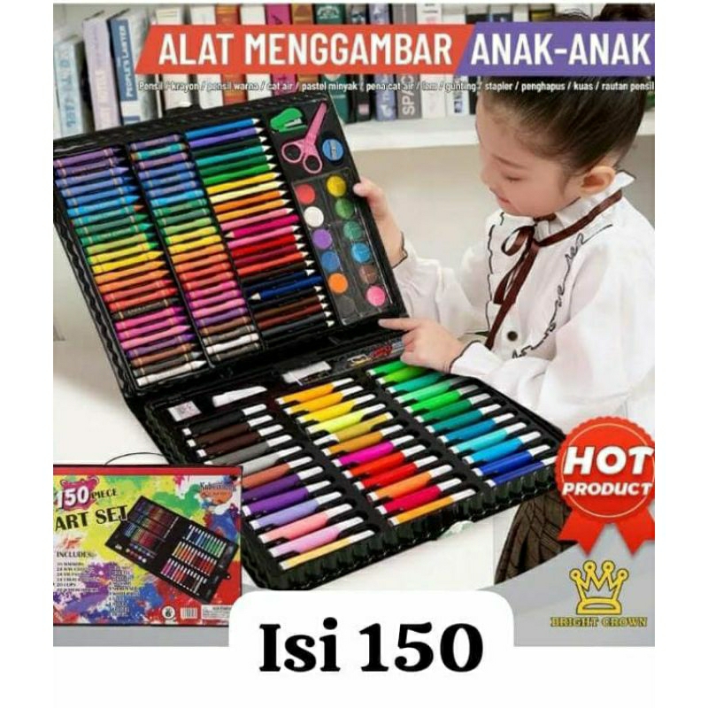 

CRAYON SET isi 150pc | ART SET | SET MEWARNAI | SASSAMART SIDOARJO