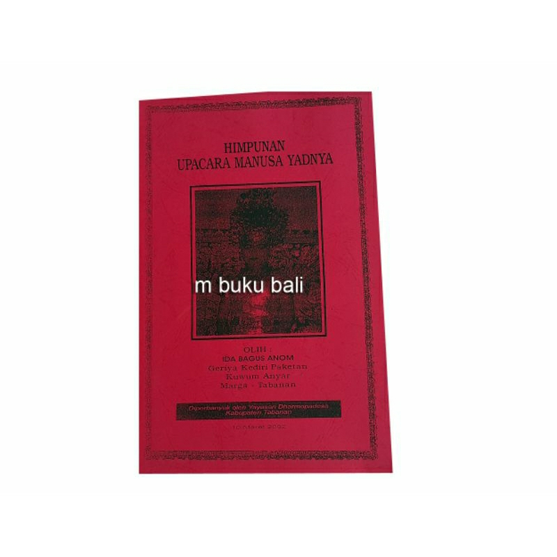 Buku Himpunan Upacara Manusa Yadnya