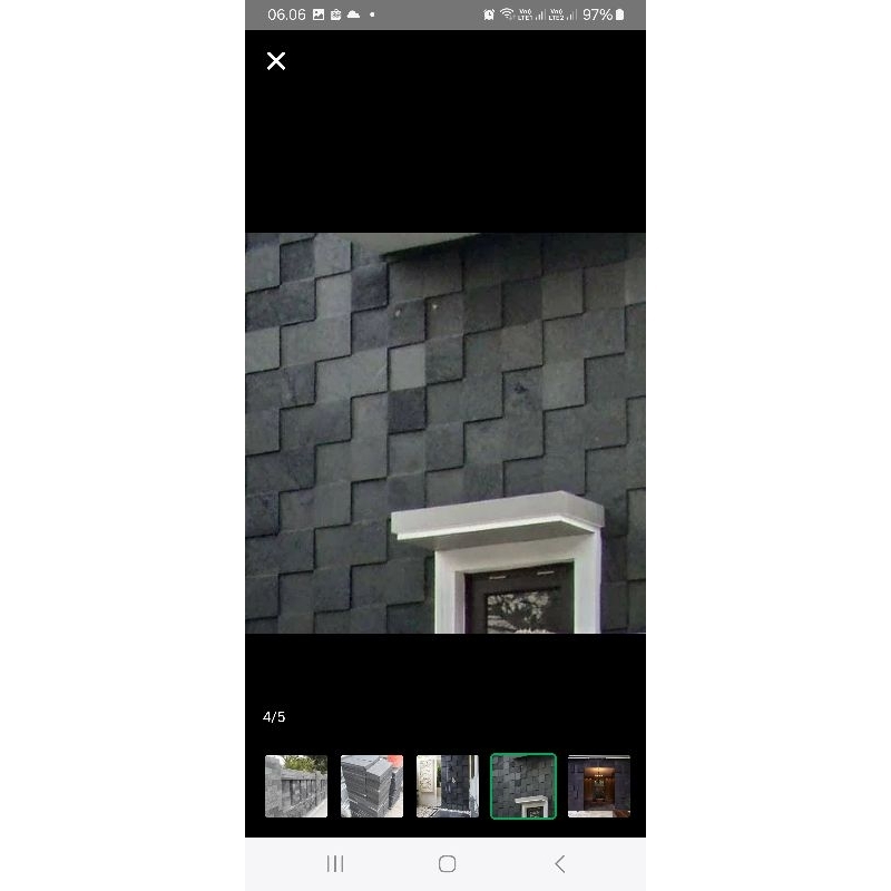 Batu alam candi Jogja Hitam