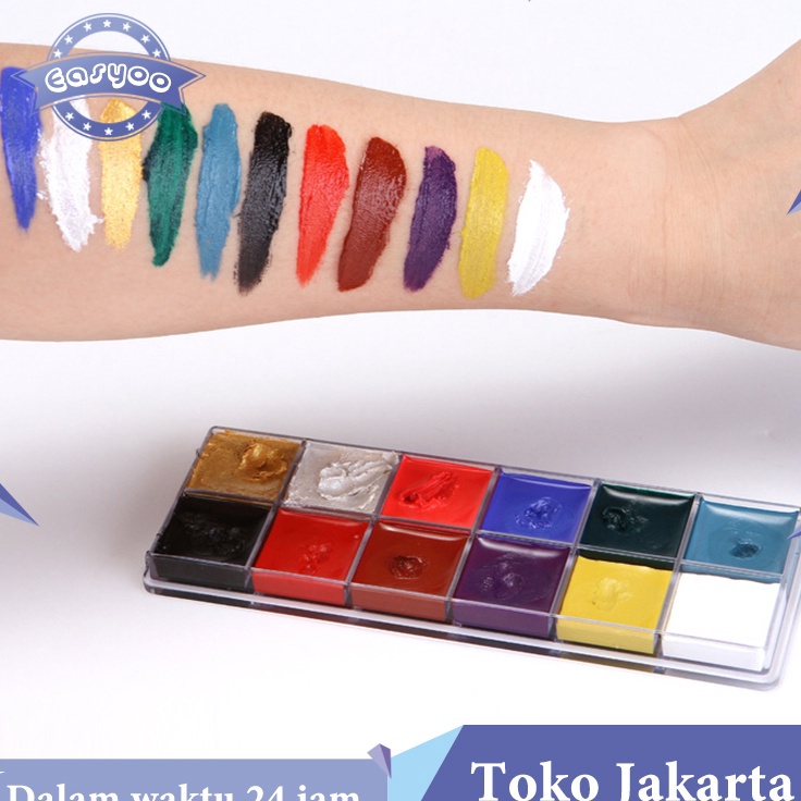 

Kejar Surprise 12 Warna Body Face Painting Art Make Up Painting Cat Wajah Beauty Makeup Tool Ucanbe Face Painting Imagic