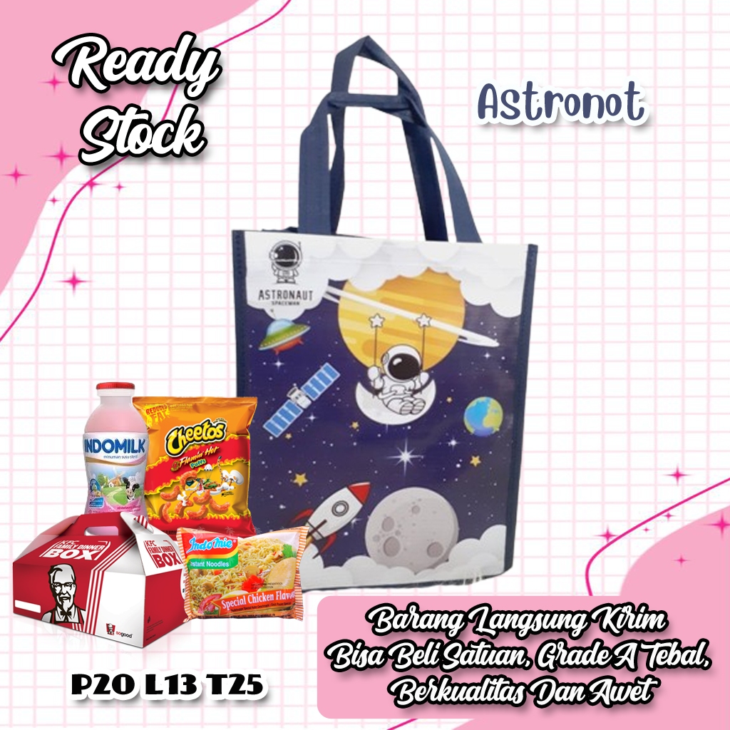 

Ready Stock Tas Kotak Ulang Tahun Anak Motif Astronot