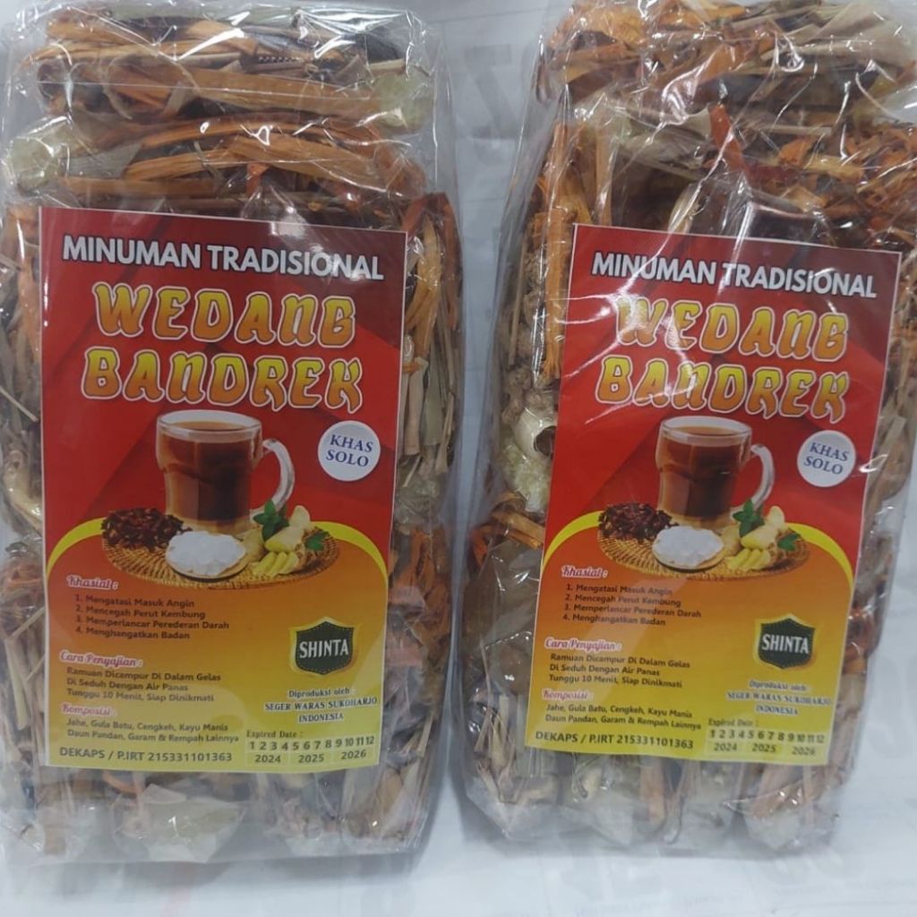 

1 Pack/10 bks Wedang Bandrex / Bir Plethok / Bandrek