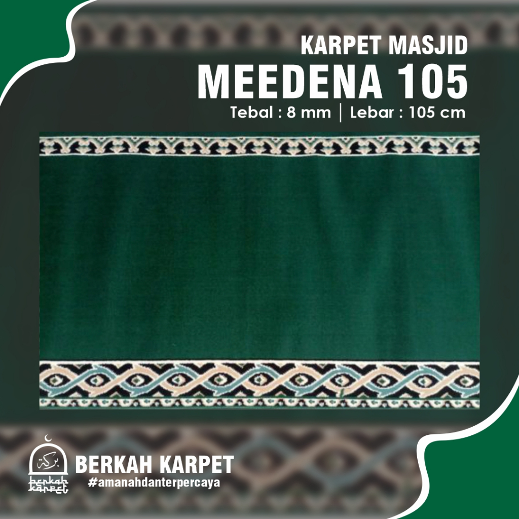KARPET SAJADAH MASJID MEEDENA METERAN
