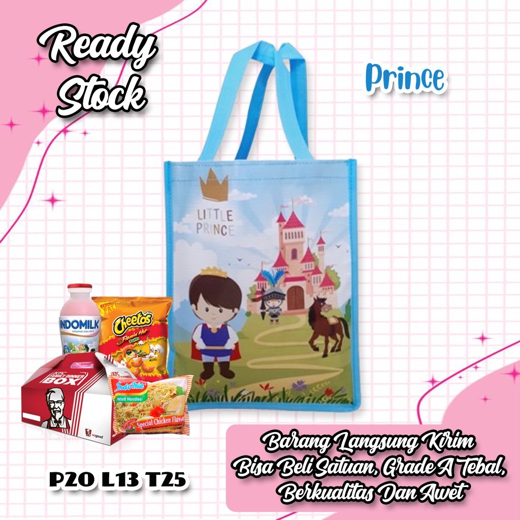 

Ready Stock Tas Kotak Ulang Tahun Anak Motif Prince Dan Princess