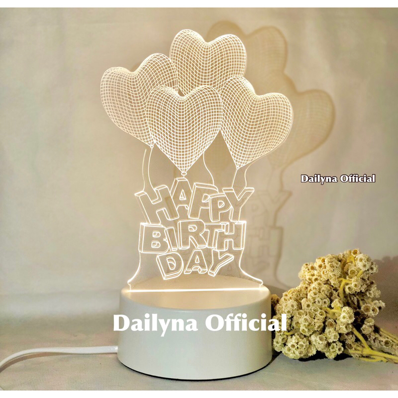 Evrydaygift Lampu Hias Kamar Aesthetic Led 3D ~ Lampu Kado Aesthetic Led 3D ~ Lampu Kado Led 3D Free